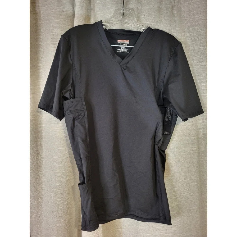 UnderTech Undercover Men's L Concealed Carry Performance T shirt in Black